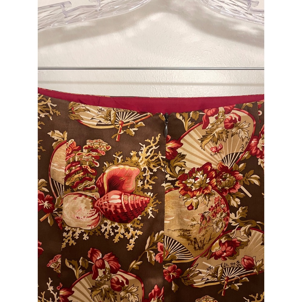 Vintage Y2K Silk Nanette Lepore Mini Skirt Mobwife Business Beachy - Picture 6 of 6